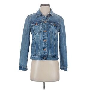 J.Crew Women's classic light blue denim jacket w button closures Sz M